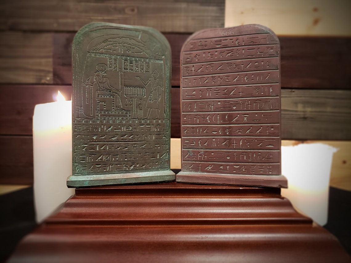 Stele of Ankhefenkhonsu stele of Revealing Ritual / Etsy Canada
