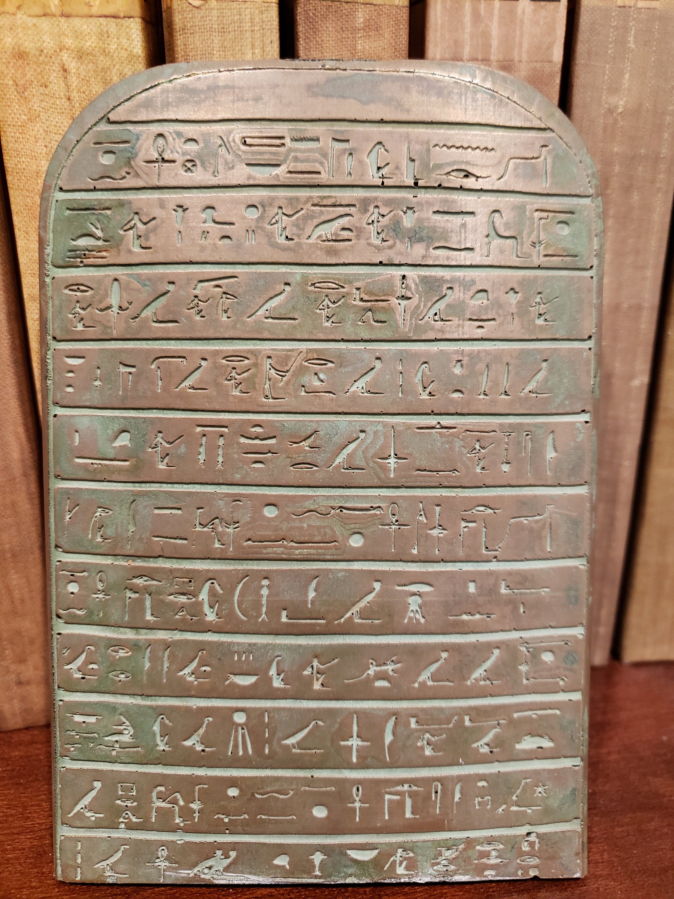 Stele of AnkhefenKhonsu Stele of Revealing Cold Cast Etsy