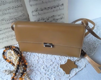 elegante Handtasche L.Credi Italien Schultertasche vintage Tasche Leder