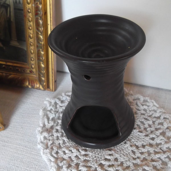 vintage Keramik- Duftlampe Dekoleuchte getöpfertes Wohnaccessoire Keramik