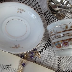 Beautiful antique mug place setting To commemorate mug collectors Gründerzeit