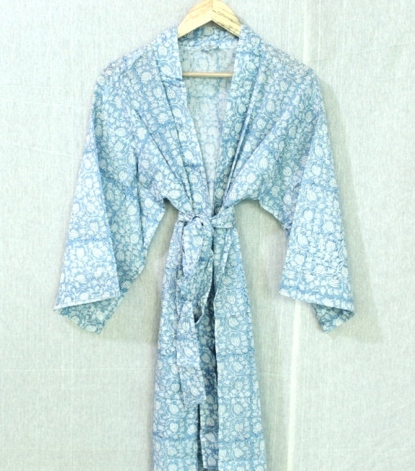 Cotton robe women. Kimono. Cotton kimono. Kimono long | Etsy