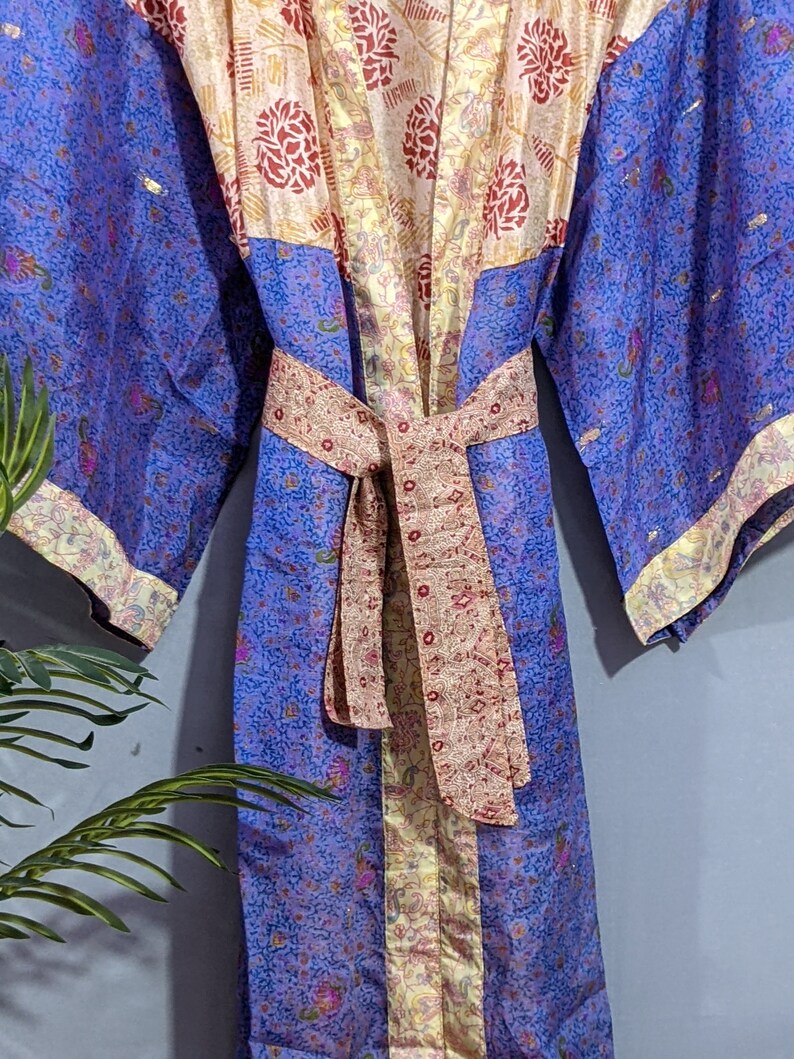 Kimono Robe Indian Silk Robe Summer Robe Gifts for Her Etsy