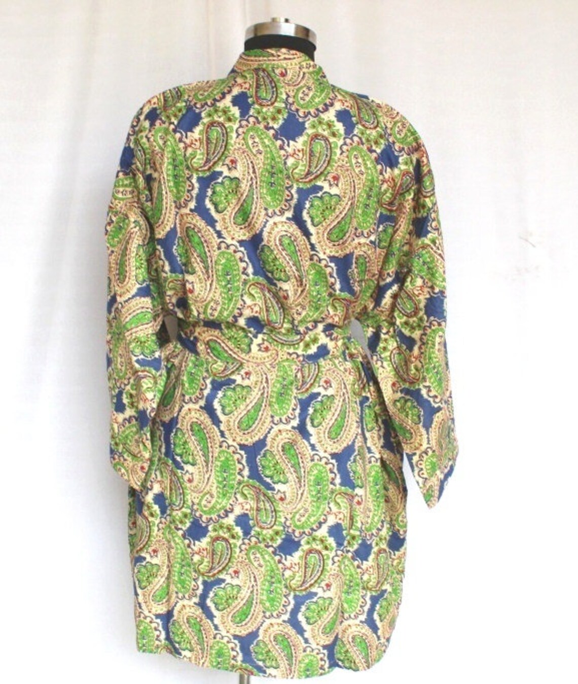 paisley print robe