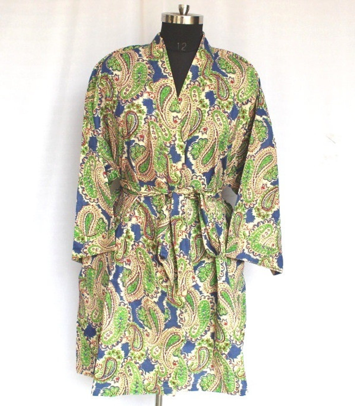 paisley print robe