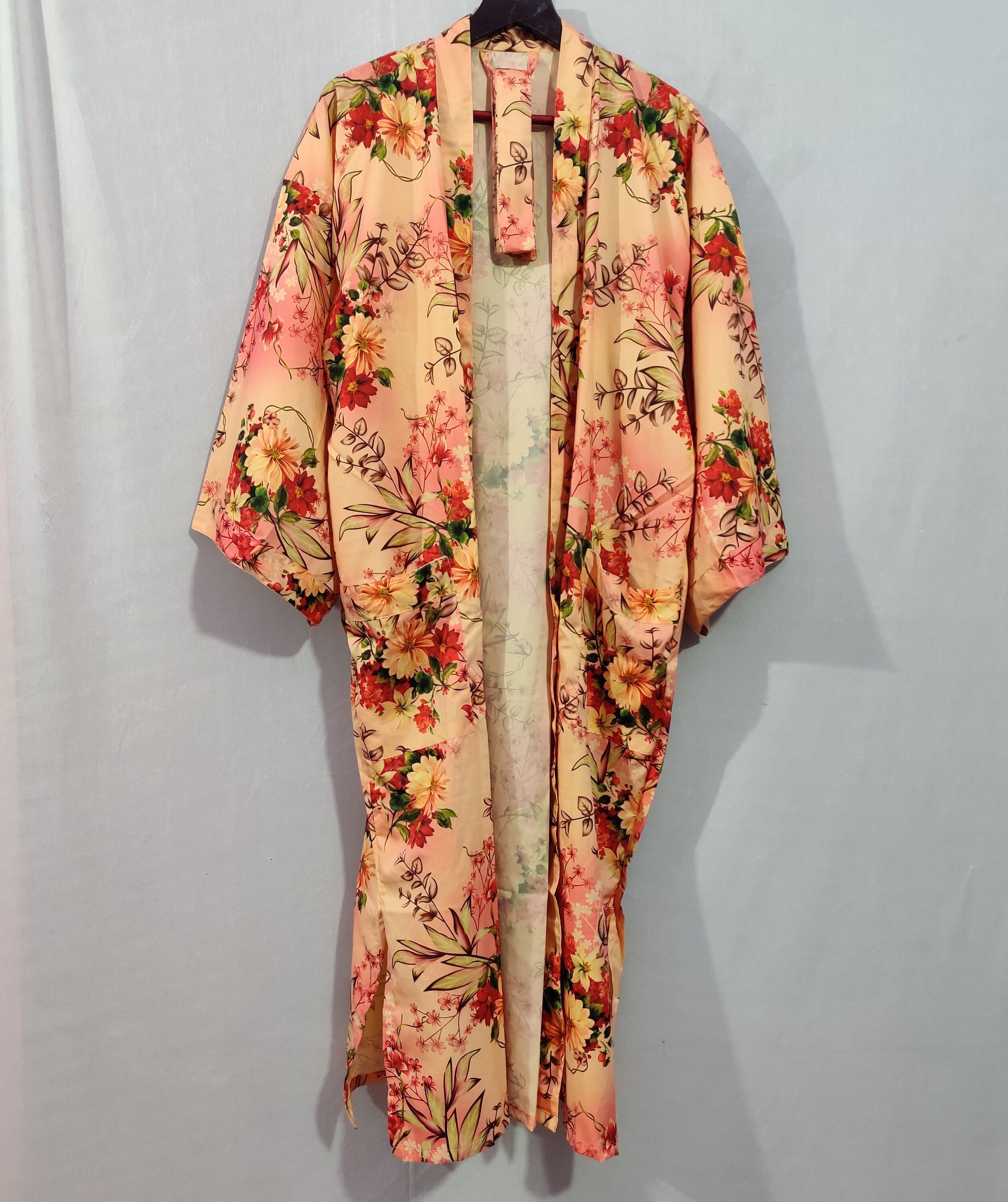 Silk kimonos Bridesmaid Robes Floral Kimono Robe Bridal Etsy