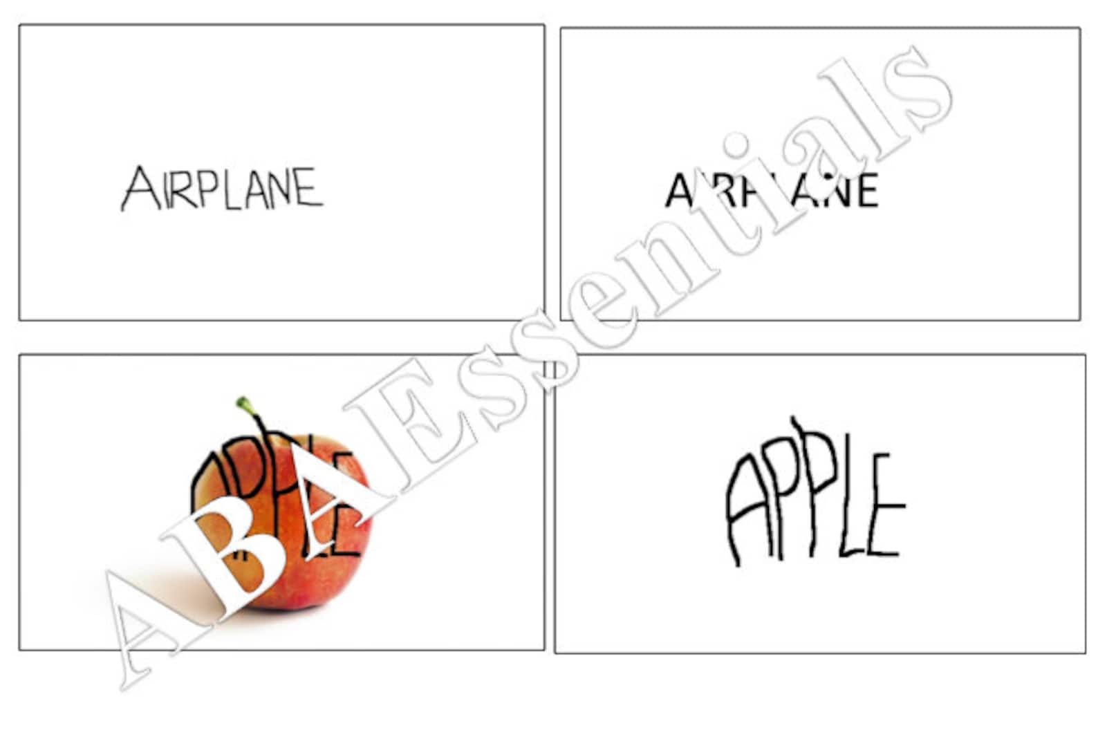 ABA Flashcards Stimulus Shape Transformations Etsy