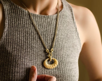 Carved lucite necklace by Monet jewelry, Sunflower pendant necklace