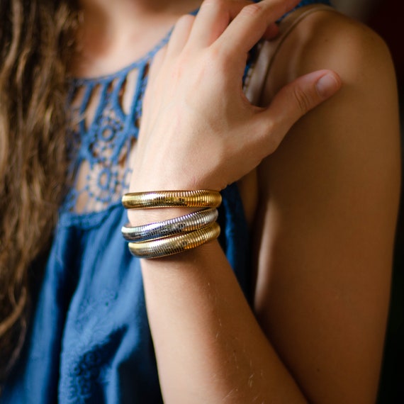 Tubogas bracelet by Monet jewelry omega chain, St… - image 4
