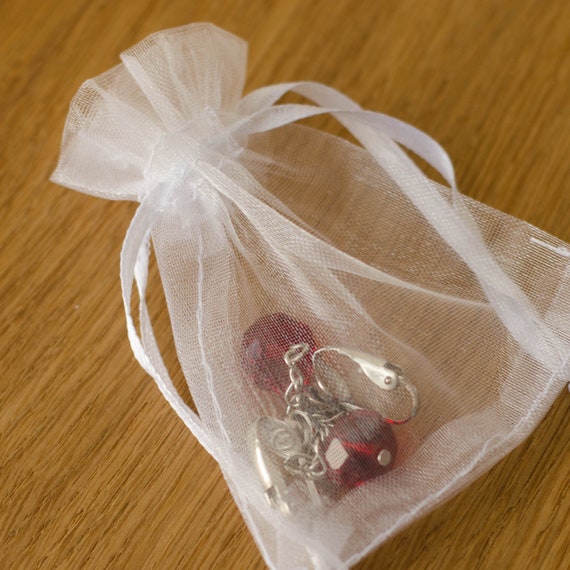 Ruby Red crystal Clip on earrings: Extra long dan… - image 9