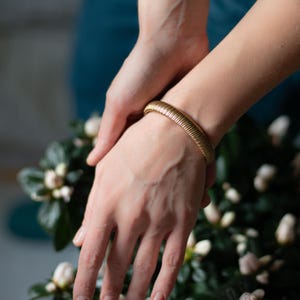 Tubogas bracelet by Avon jewelry omega chain, Stretch bangle bracelets for women