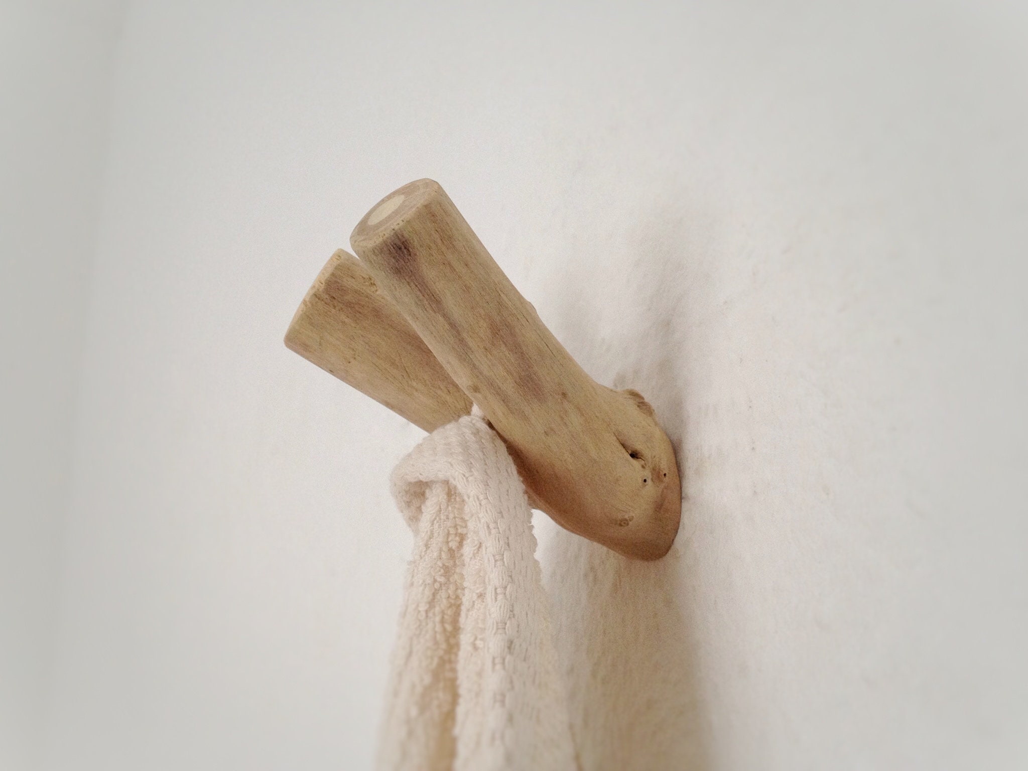 Wandhaken, houten haken, kledinghaken, handdoekhouders, kledinghaken "Y"
