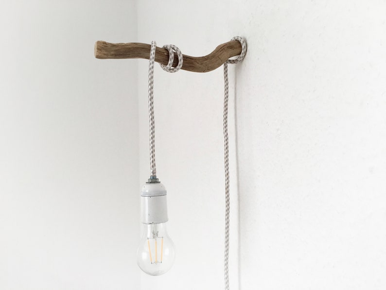 Wooden hook, wall hook, toilet paper holder, branch I branch diameter 2.5 4 cm image 1