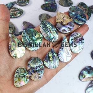 Abalone Shell Gemstone Natural Rainbow Abalone Shell Lot Mix Shape Abalone Gemstone, Abalone Shell Jewelry Wholesale Abalone Cabochon Lot