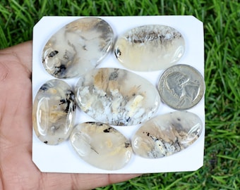 Natürliche Tiger Dendrit Achat Cabochon Lot: Silber Schmuck machen Lieferung