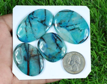 Natural African Chrysocolla Gemstone Lot, 210 Carat, Blue Crystal Gemstone, Making For Silver Jewelry Supply, Semi Precious, Wholesale Lot