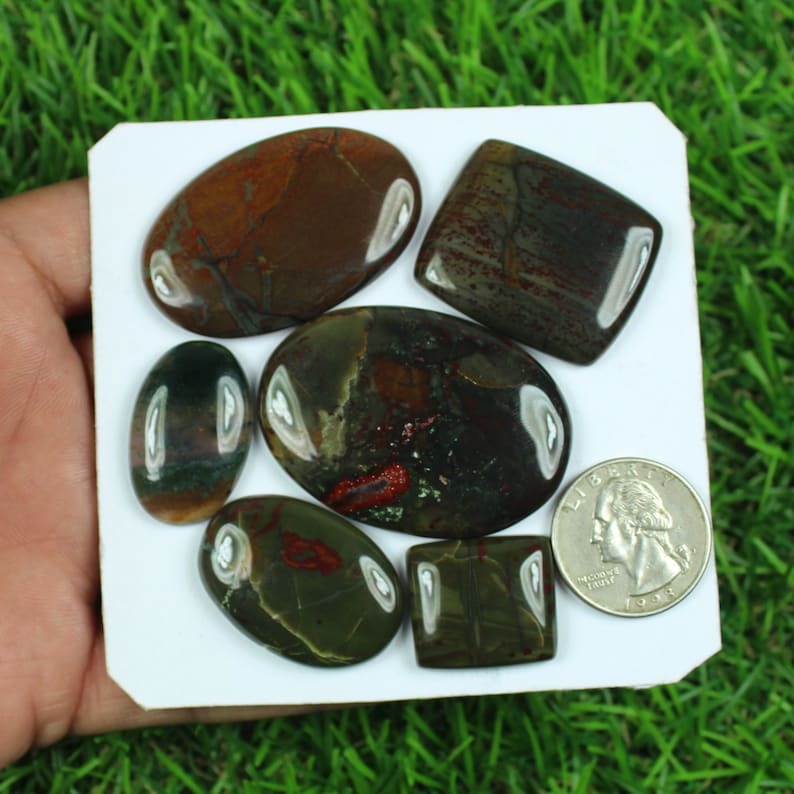 Coffee Mookaite Jasper Cabochon Loose Gemstone 6 Pcs 274 Crt Good Quality Healing Stone Wholesale Lot Gemstone Jewelry Making #SG-3988