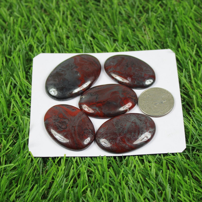 Natural Conglomerate Jasper Cabochon Loose Gemstone 5 Pcs Wholesale Conglomerate Jasper Lot Wire Wrap Stone Handmade Gemstone For Jewelry