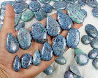 Hand polierte Rubin In Fuchsite Edelstein Lot: 1-2 ""Cabochons."