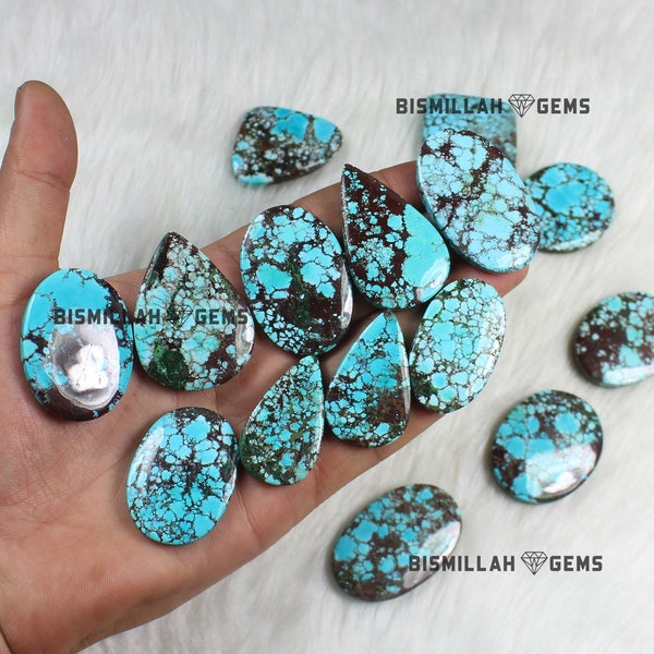 Turquoise Gemstone Cabochon, Magnasite turquoise, Wholesale Magnasite Turquoise, Bulk Turquoise Cabochon, Blue Turquoise, Sleeping Beauty