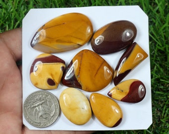 Natural Mookaite Jasper Gemstone Cabochon Lot, 234 Carat, Smooth Flat Back Mookaite Jasper Cabochon, Handmade Mookaite Jasper, Semi Precious