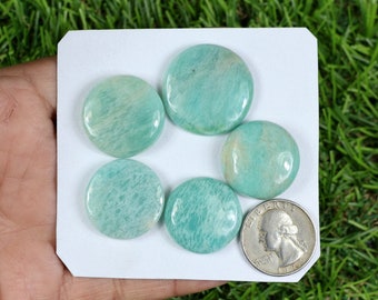 Green Amazonite Gemstone Cabochon, 180 Carat, Amazonite Cabochon Lot, Wholesale Amazonite Gemstone, Gift For Woman And Girls, Semi Precious