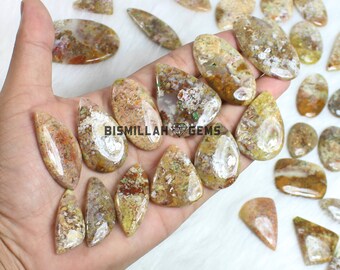 Calico Lace Agate Gemstone, Natural Stone Calico Lace Agate Smooth Polished Stone handmade Calico Agate Cabochon Loose Gemstone, Bulk Supply