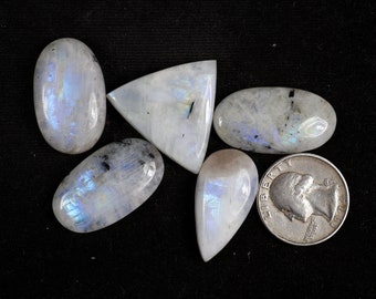 Good Quality Moonstone Gemstone, 150 Carat, Amazing Mix Shape Moonstone Cabs lot, Hand Polished  Moonstone, Making For Silver Jewelry Supply