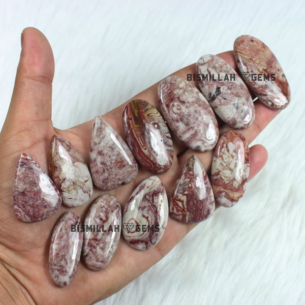 Natural Rosarita Gemstone, Beautiful Rosarita Cabs Lot, Smooth Rosarita Stone, Semi Precious, Gems Supply, Wholesale Pink Rosarita Cabochon