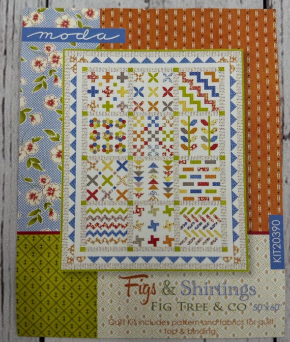 Quilt Kit Figs & Shirtings by Fig Tree