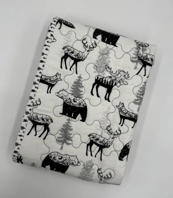 Quilt Out In The Wild - Deer, Wolf and Bear