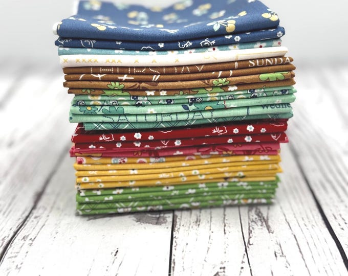 Fat Quarter Bundle Calico Days by Lori Holt (21 Pieces)