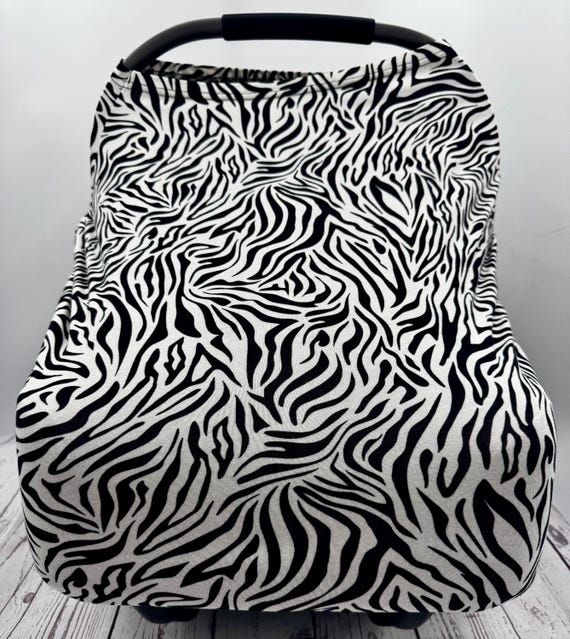 Multi Use Zebra Safari | Baby Cover | Nursing | Stroller | Car Seat | Highchair | Scarf | 5 in 1 | Car Accessories