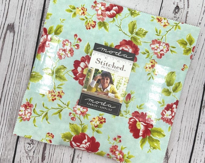 10" Layer Cake Stitched by Fig Tree for Moda (42 Pieces)