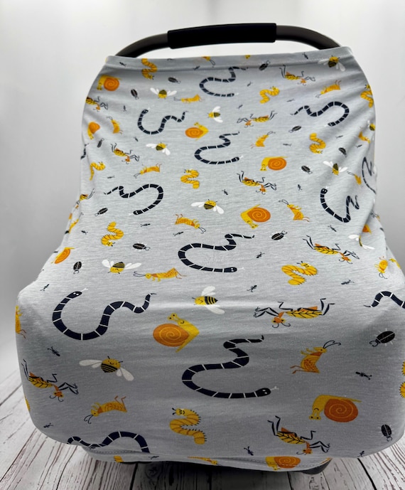 Multi Use Baby Cover | Nursing | Stroller | Car Seat Cover | Highchair | Newborn Essential | Baby Shower Gift | Car Accessories | Bugs