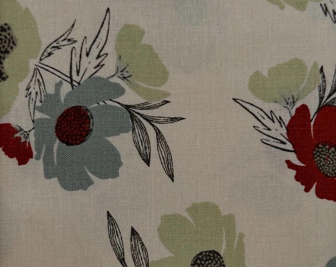 Fat Quarter Woodland Wild Flower Cream by Fancy Designs That for Moda 45582-11