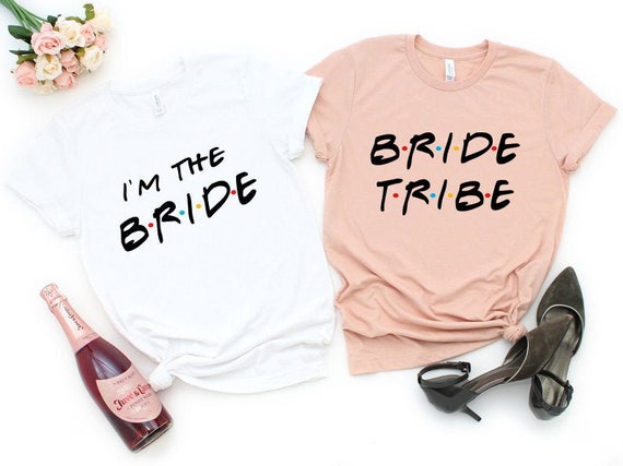 friends themed bridesmaid shirts