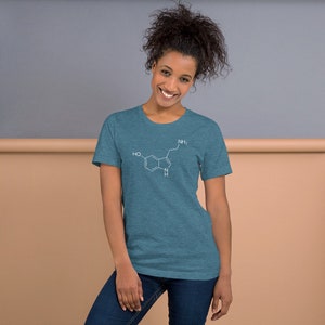 Serotonin (White) Structural Formula