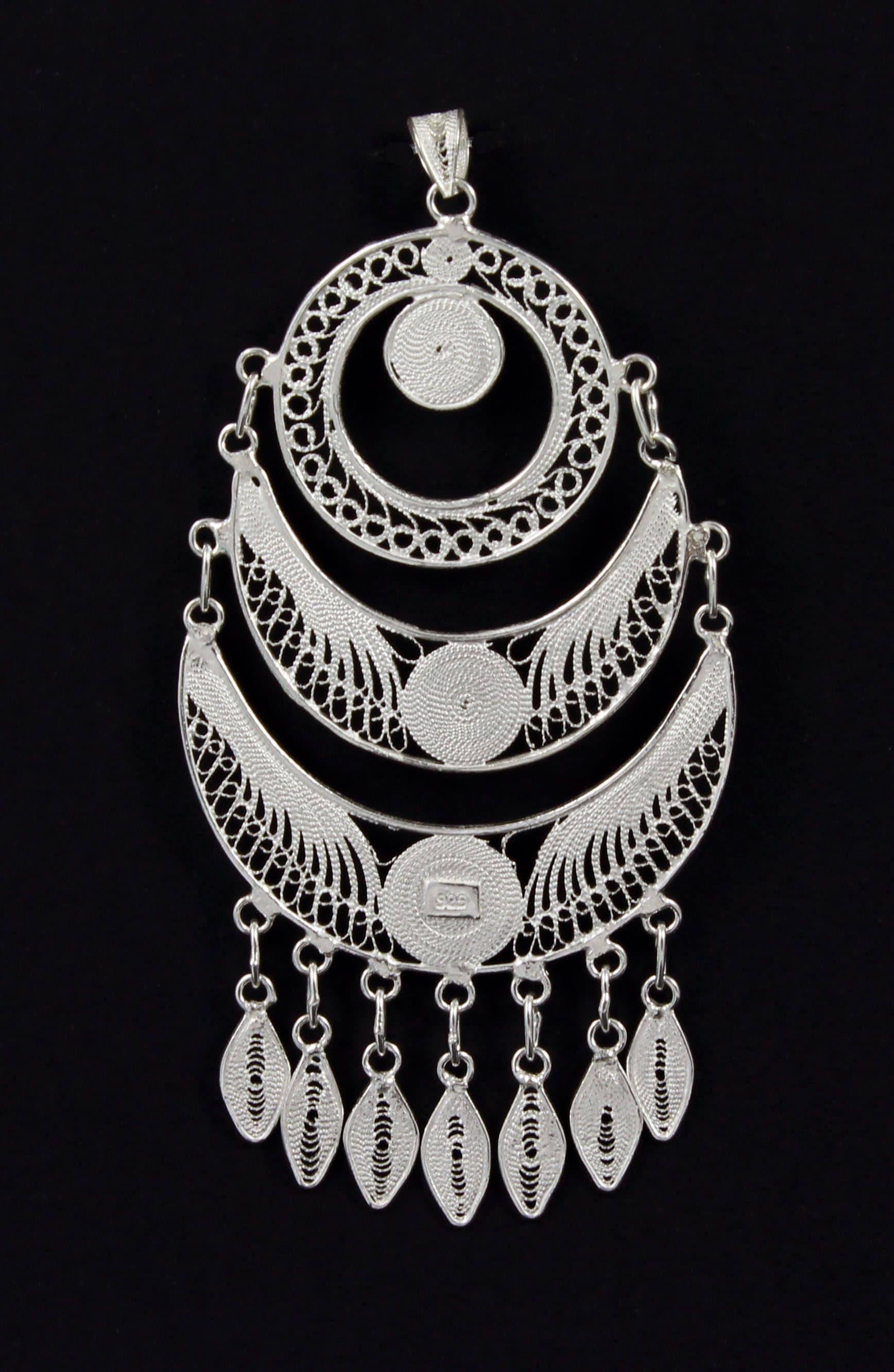 Silver Law Pendant Made with Thread Etsy