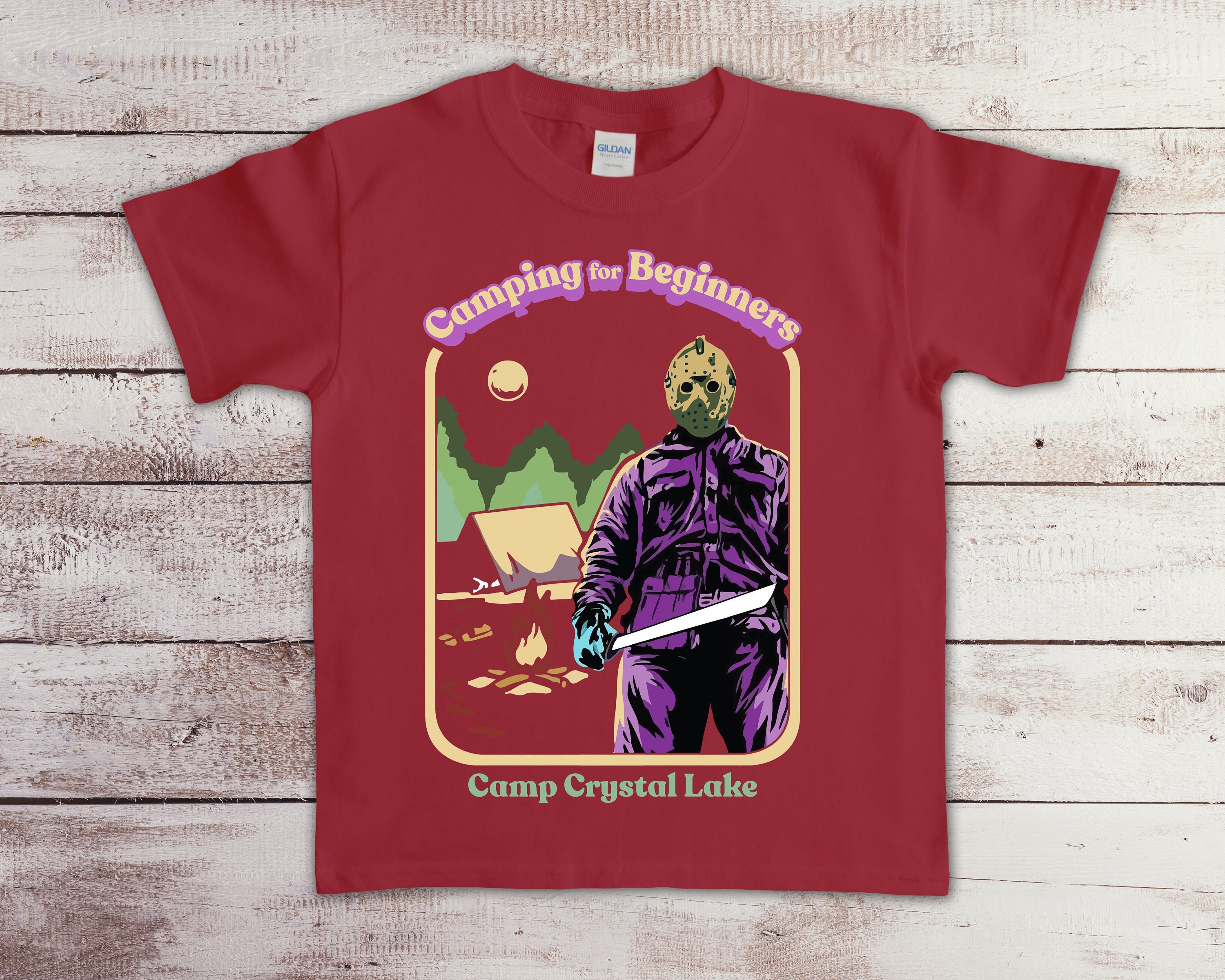 camping for beginners jason shirt
