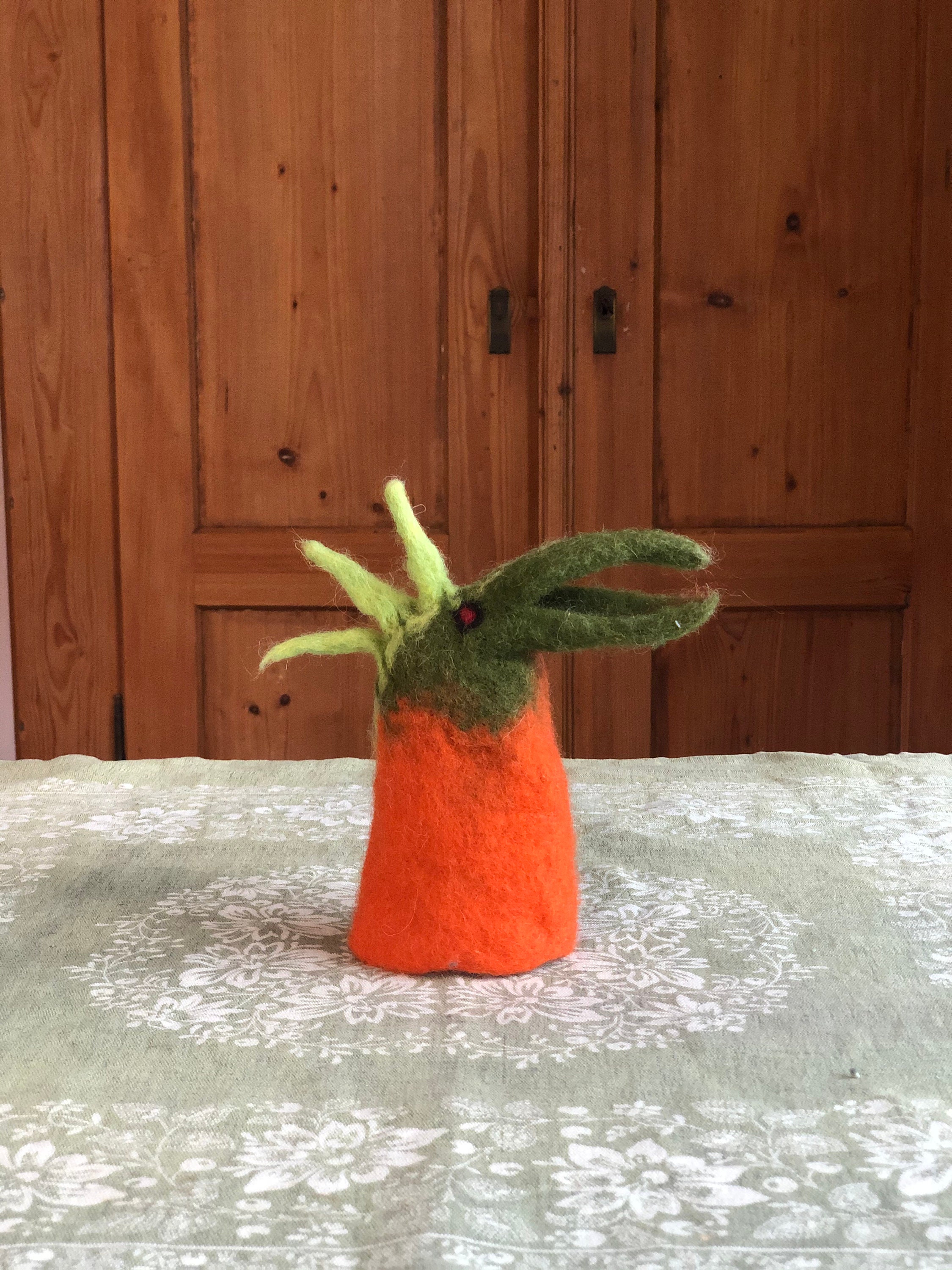 Easter funny parrot felted decoration table stories | Etsy