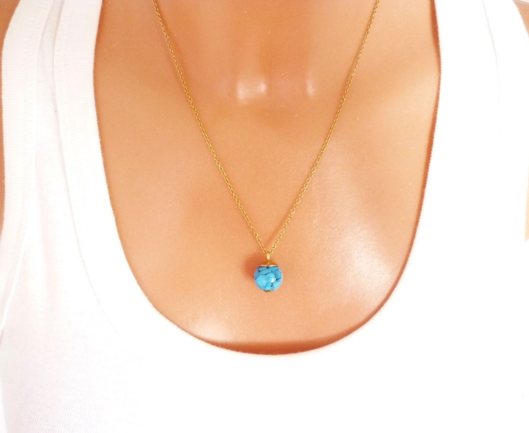 Pendentif Vintage Plaqué Or Avec Résine Ambre à Facettes - Bijou Rare - Parfait État