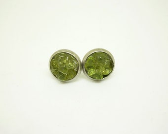 Peridot Stud Earrings