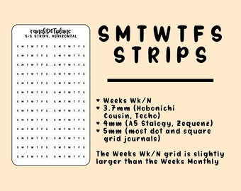 SMTWTFS Strips
