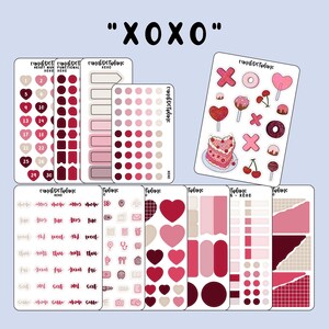 XOXO - kit de adesivos para planejador