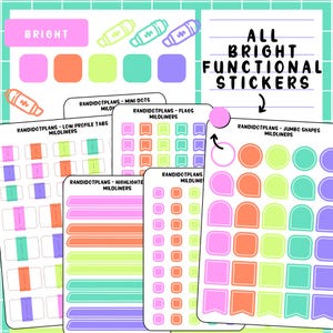 Naklejki funkcjonalne BRIGHT - Mild Liner Multicolor
