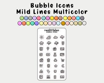 Bubble Icons - Mild Liner Multicolor