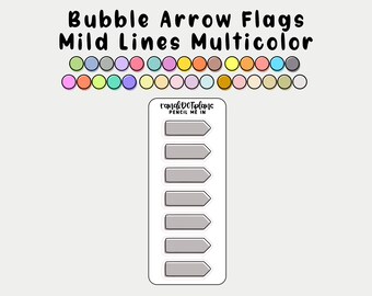 BUBBLE ARROW FLAGS - Mild Liners