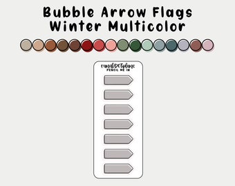 BUBBLE ARROW FLAGS - Winter Multicolor