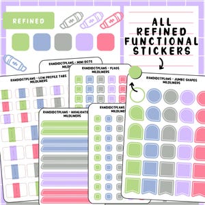 VERFIJNDE functionele stickers - milde voering, veelkleurig